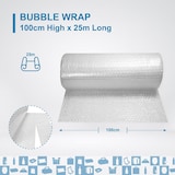 thumbnail of Rotolo di Pluriball 100 cm x 25 m - Pellicola a Bolle per Imballaggio e Protezione di Qualità