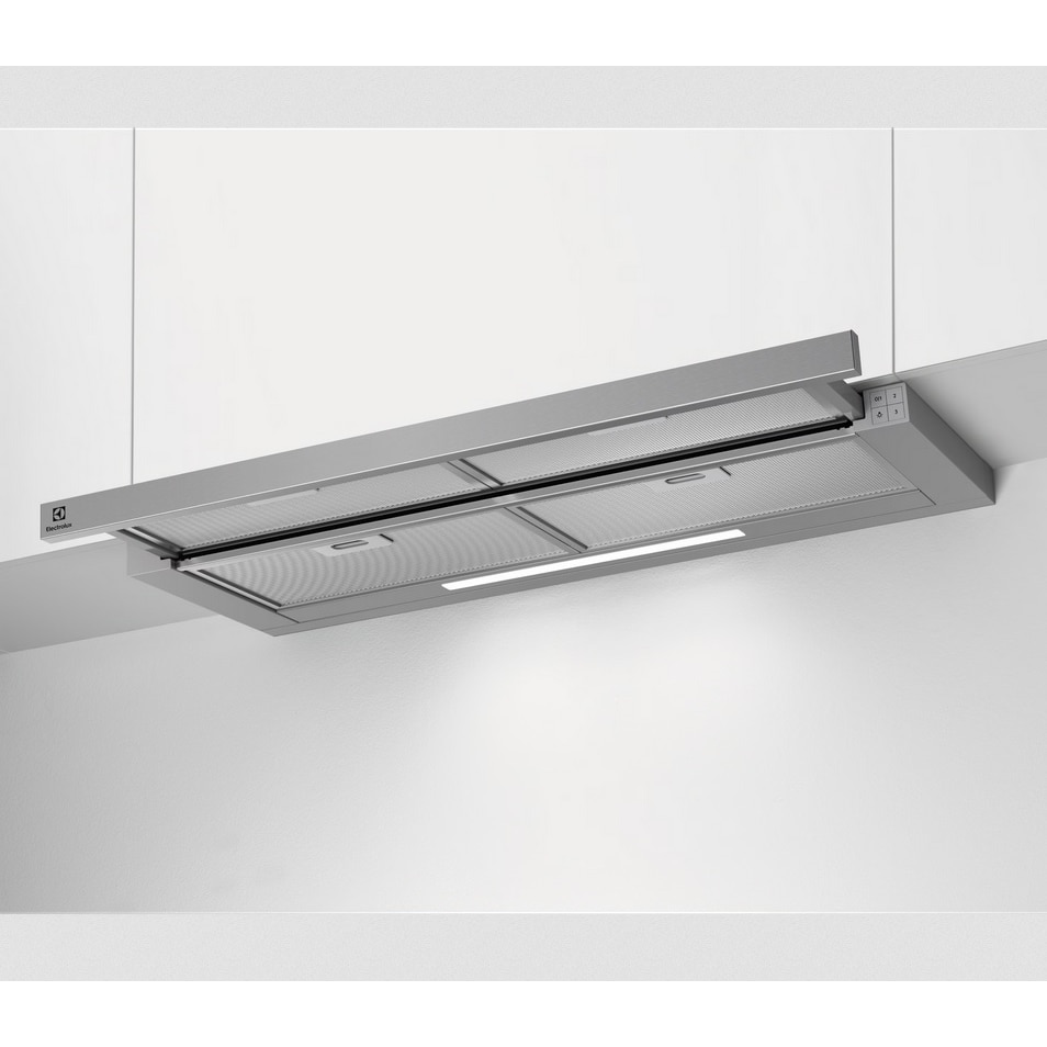 AEG Electrolux Flachschirm-Dunstabzugshaube / Abluft oder Umluft / 90cm LFP419X