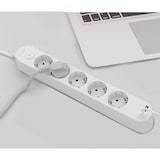 thumbnail of Regleta Enchufes 5 Tomas de Silver Electronics  con Puerto USB-A y USB-C, 3A, Cable 1,5 m, Protección IK01 Impactos y IP20 sobretensiones