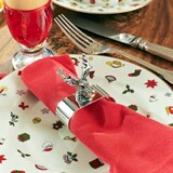 thumbnail of 2er Set Serviettenringe Hirsch, edel versilbert, Länge 5 cm