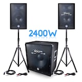 thumbnail of PACK Sono BMS-1812 2400W SUB Actif 46cm - 2 enceintes 30cm + Câbles