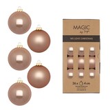 thumbnail of 36 Weihnachtskugeln Glas 4cm matt & glänzend Christbaumkugeln Weihnachtsbaumkugeln Weihnachten Christbaumschmuck Weihnachtsbaumschmuck Beige