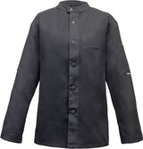 thumbnail of 225 - Kochjacke Bikerstyle, langarm, Druckknöpfe : graphit 65% Polyester 35%Baumwolle 220 g/m² M