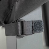 thumbnail of Zwarte tuintafelhoes 240 x 130 cm