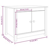 thumbnail of vidaXL Couchtisch Weiß 71x49x55 cm Massivholz Kiefer