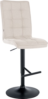 thumbnail of Barhocker Peking Stoff creme/schwarz