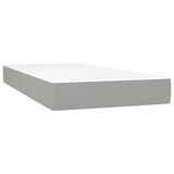 thumbnail of vidaXL Boxspringbett mit Matratze & LED Hellgrau 90x190 cm Stoff