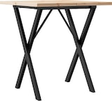 thumbnail of Décoshop26 - Esstisch im Industriedesign 70 x 70 x 75,5 cm massives Kiefernholz und Stahl DEC036815
