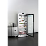 thumbnail of METRO PROFESSIONAL Frigorífico con puerta de cristal GRE6600SG, cristal/acero inoxidable, 77,5 x 72 x 188,5 cm, 380 L, plata