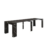 thumbnail of Cybert tavolo consolle allungabile ceramica 50-300x78 cm 12 posti - nero venato