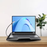 thumbnail of WellHome - Tavolino "Oran" con lampada a LED in nero, 40 x 33 cm