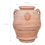 thumbnail of Biscottini Vasi per fiori 43x43x55 cm - Vaso rotondo in Terracotta - Fioriera esterno da giardino - Vasi da interno - Orcio per fiori balcone
