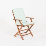 thumbnail of Almofada para cadeira de jardim, repelente à água, poliéster 180 gr, cor verde claro, 52 + 40 cm x42 cm x4 cm