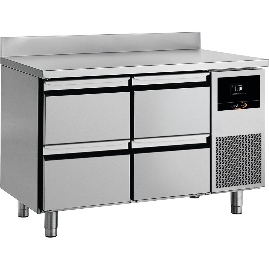 Cookmax Kühltisch GN 1/1 mit
4 Schubladen, mit Aufkantung