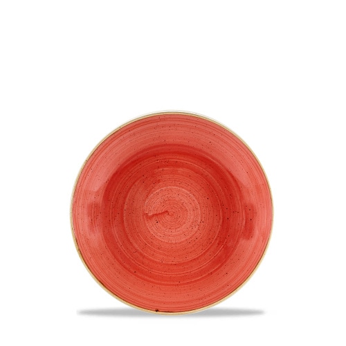 12 x Schale 18,2cm STONECAST berry red