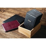 thumbnail of Porta-menus A4 em PVC preto Olympia E217