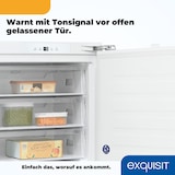thumbnail of Exquisit Unterbau Gefrierschrank UGS105-FE-010E | Nutzinhalt: 101 L | Alarm-Funktion | 4-Sterne-Gefrieren | Festtürmontage | Unterbaugerät