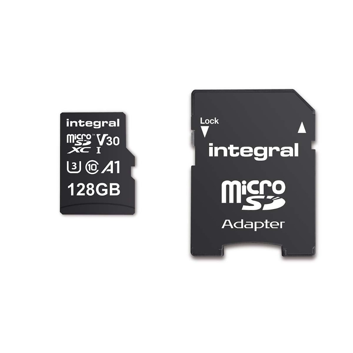 Micro Sd Hc/xc V30 Uhs-i U3 Carte Mémoire 128 Gb Usage Non Intensif Integral