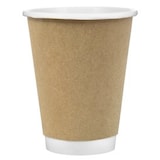 thumbnail of MONOUSO - Kaffeebecher aus Doppelwandig Glatt Kraft 12Oz/360ml Ø9,0cm (25 Stück)