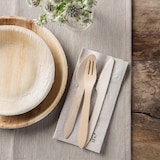 thumbnail of BIOZOYG 3x 100 Stück Einwegbesteck Set, 16,5cm Holzbesteck, robust und kompostierbar, ideal für Partys und Catering, inklusive Messer, Gabel, Löffel