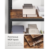 thumbnail of Helloshop26 - Robuust 5-laags stellingkast 150 x 75 x 30 cm totale draagcapaciteit 650 kg (130 kg per laag) industriële stijl 12_0005439