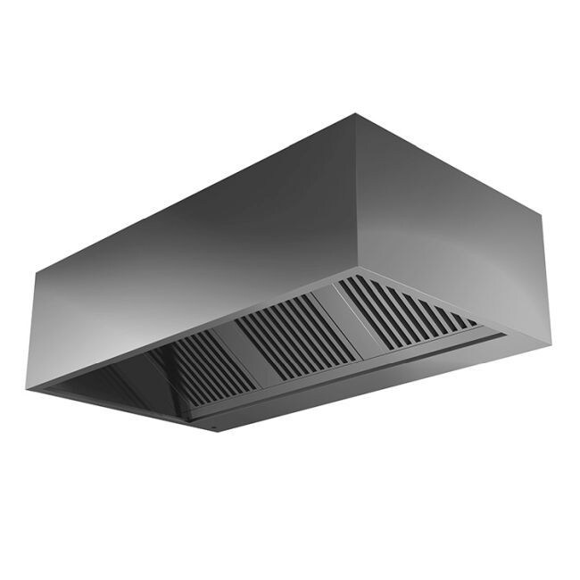 Gastro-Inox afzuigkap met motor van roestvrij staal 1000X900X450mm