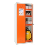 thumbnail of SimonRack Armoire Phytosanitaire Homologuée 1800x800x400, Armoire Produits Chimiques et Pesticides, Gris/Orange - Simonlocker