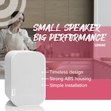 thumbnail of Artsound Universals, altifalante de parede de 2 vias, 5,25 e 0,5 polegadas, 20-100W, branco (2pcs)