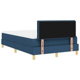 thumbnail of vidaXL Boxspringbett mit Matratze mit Kopfteil Blau 120 x 200 cm Stoff