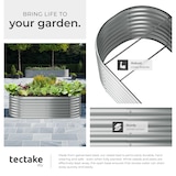 thumbnail of tectake Letto rialzato Flormma, 942l, zincato, 200x100x60cm 200 x 60 x 100 cm Argento