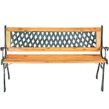 thumbnail of tectake Banc de jardin TAMARA 2 places 128 x 51 x 73 cm - marron - 401423
