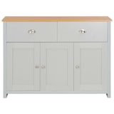 thumbnail of Helloshop26 - Buffet bahut armoire console meuble de rangement gris 112 cm 4402264