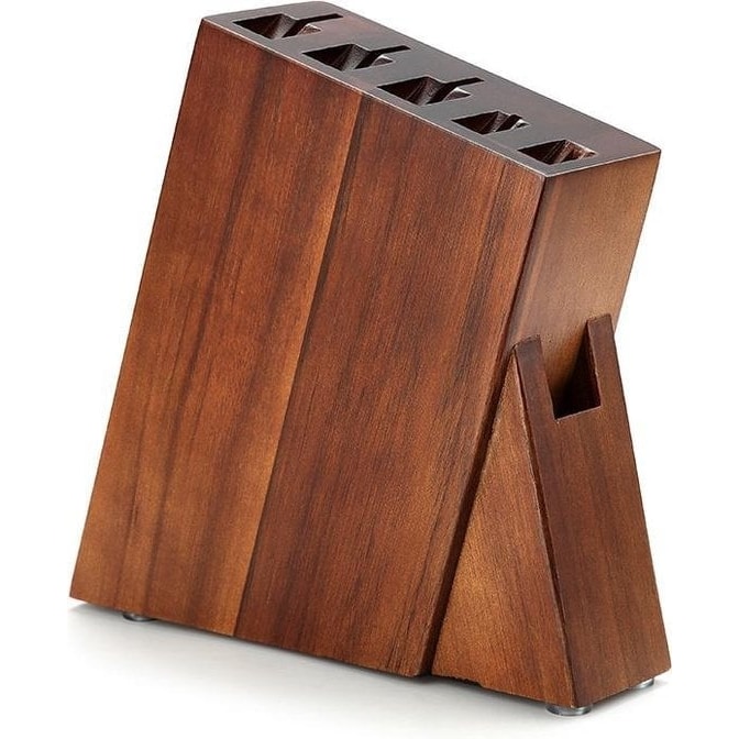 XinZuo - Universeel messenblok van Acaciahout (voor 6 tools)