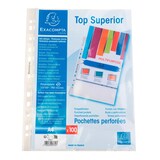 thumbnail of Exacompta 5750E 10x Packung mit 100 Prospekthüllen A4, PP glatt, hohe Qualität - Kristall