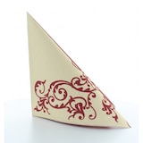 thumbnail of Mank Serviette Airlaid Pomp in Bordeaux-Creme, 40 x 40 cm, 50 Stück - Ornamente