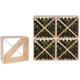 thumbnail of Cantinetta portabottiglie cubo modulare infinito in legno massello naturale Alberiamo