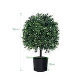 thumbnail of COSTWAY Planta Artificial 55 cm, Buxo com Folhas e 343 Frutos Brancos, Árvore Artificial com Vaso, Planta de Interior em Forma de Bola
