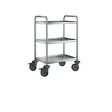 thumbnail of B.PRO SW 6 X 4-3, Servierwagen aus rostfreiem Edelstahl mit Kunststoffrollen