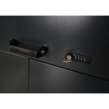 thumbnail of Müllcontainerverkleidung HWC-M54, Müllcontainerbox Industrie-Abfallcontainer, Container bis 1100L 154x160x136cm, Stahl