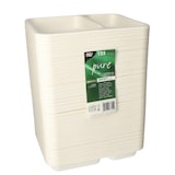 thumbnail of PAPSTAR 125 Siegelschalen, Zuckerrohr 2-geteilt 850 ml 3 cm x 17,5 cm x 22,5 cm weiss