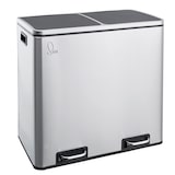 thumbnail of SVITA TM2X24 Mülleimer Papierkorb 48L Edelstahl Treteimer Abfalleimer Recycling