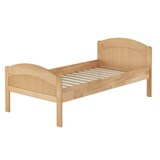 thumbnail of Hohes Massivholzbett in Überlänge 100x220 Buche natur Zubehör wählbar V-60.75-10-220 Rollrost inkl.