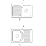 thumbnail of Villeroy&Boch Spülbecken, Küchenspüle Condor 45 Almond 800x510mm, Unterschrankbreite 45cm