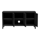 thumbnail of Helloshop26 - TV-Ständer Wohnzimmerregal mit 3 Türen 58 x 113 x 40 cm schwarz 03_0010070