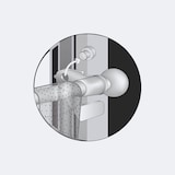 thumbnail of Kit tringle à rideaux Sans-Perçage Extensible. 60-80cm Blanc - Boulet