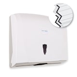 thumbnail of Papierhandtuchspender "Interfold" aus Kunststoff 25,5x24x9 cm Weiss Handtuchspender Papierhandtuch Spender