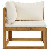thumbnail of vidaXL 6-tlg. Garten-Lounge-Set mit Auflagen Creme Massivholz Akazie