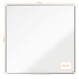 thumbnail of Pizarra NOBO Premium Plus acero lacado1200x1200mm, blanco