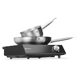 thumbnail of HENDI Set: Induktionskocher 3500W + Stielkasserolle + Bratpfanne,  Schwarz, 220-240V/3500W, 320x395x(H)95mm