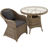 thumbnail of tectake Set da giardino Zurigo, 3 poltrone e tavolo - naturale - 403947